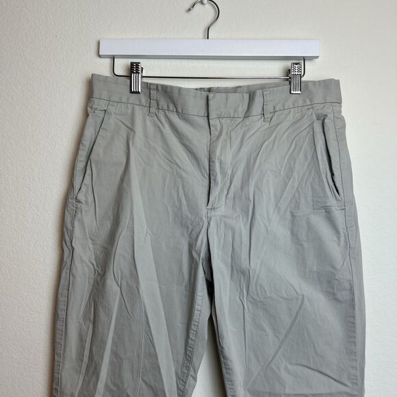 Everlane Pants Men’s 32x32 Gray Chino Straight Pockets Casual Zip Classic Preppy - Picture 2 of 11